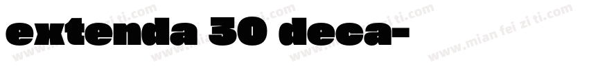 extenda 30 deca字体转换